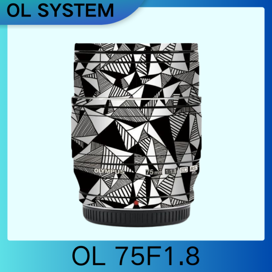 Lentes Olympus OL75F1.8 - Pele câmera, adesivo câmera - com alta resistência a arranhões, à prova d'água e com design elegante.